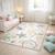 Tapis enfant lyn49 kid motifs ludiques étoiles et cœurs Crème 6 - vertbaudet enfant 