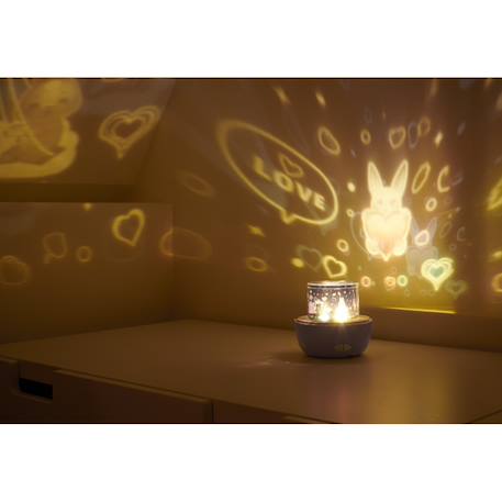 Veilleuse musicale sans fil avec projection - coco Violet 3 - vertbaudet enfant 