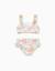 Maillot de bain 2 pièces avec motif mosaïque et volants Blanc 3 - vertbaudet enfant 