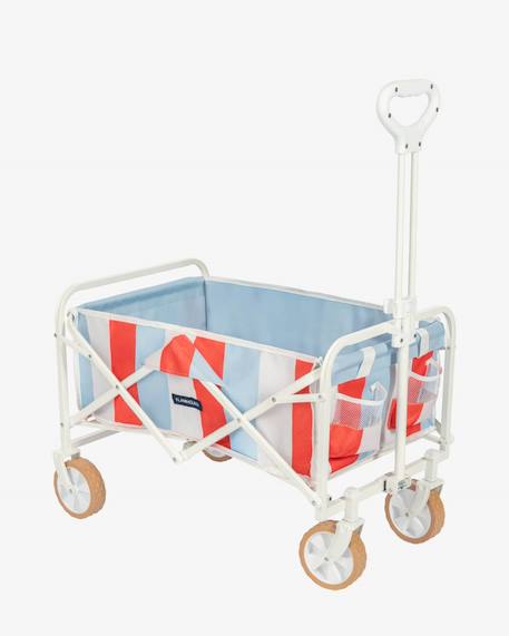 Chariot pliable tout terrain pour plage enfant Bleu 6 - vertbaudet enfant 