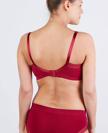 Soutien-gorge de grossesse et d'allaitement milk Blush+Bordeaux+Noir 8 - vertbaudet enfant 