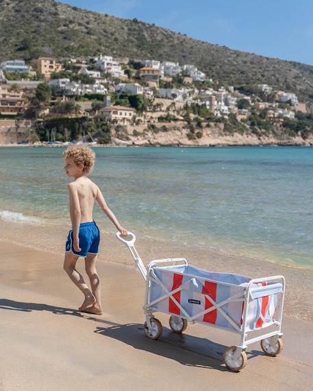 Chariot pliable tout terrain pour plage enfant Bleu 2 - vertbaudet enfant 