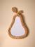 Miroir mural forme poire en rotin Bois naturel 1 - vertbaudet enfant 