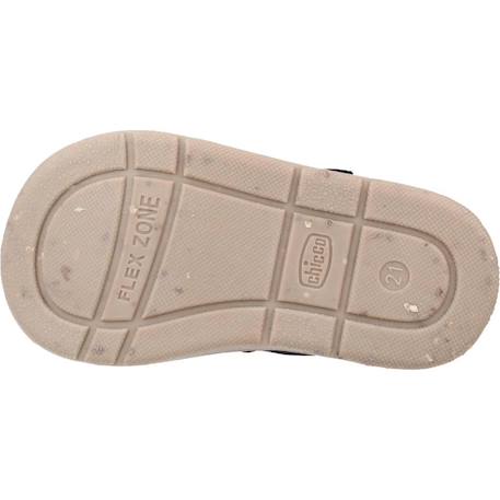 Sandale bébé textile graim Beige 360+Bleu 800 12 - vertbaudet enfant 