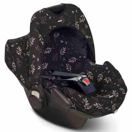 Housse siège-auto cosy universelle romantic leaves Beige+Noir 8 - vertbaudet enfant 