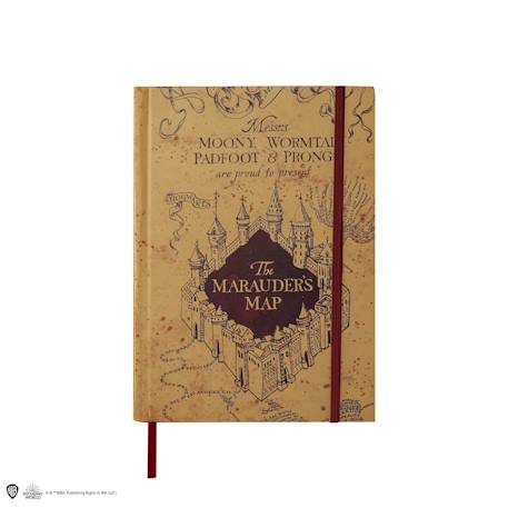 Fille-Accessoires-Fourniture scolaire-Carnet avec carte du maraudeur - harry potter