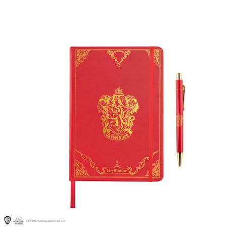 Fille-Accessoires-Fourniture scolaire-Set carnet et stylo deluxe gryffondor - harry potter