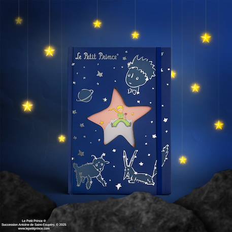 Carnet constellations d'une nuit étoilée - le petit prince Bleu 2 - vertbaudet enfant 