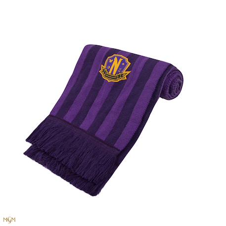 Écharpe violette académie nevermore - mercredi Violet|rayé 1 - vertbaudet enfant 