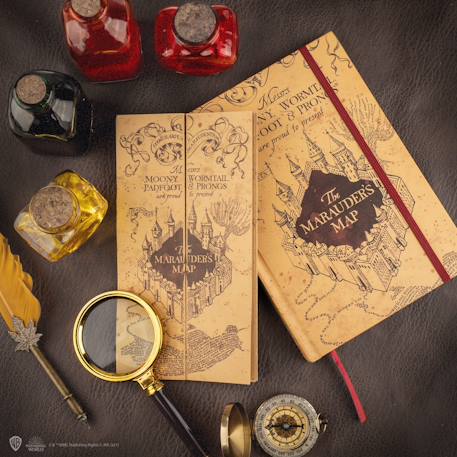 Carnet avec carte du maraudeur - harry potter Beige 2 - vertbaudet enfant 