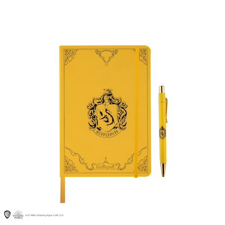 Set carnet et stylo deluxe poufsouffle - harry potter Jaune 1 - vertbaudet enfant 