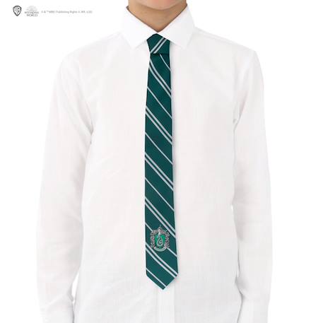 Cravate écusson tissé serpentard enfants - harry potter Vert 2 - vertbaudet enfant 