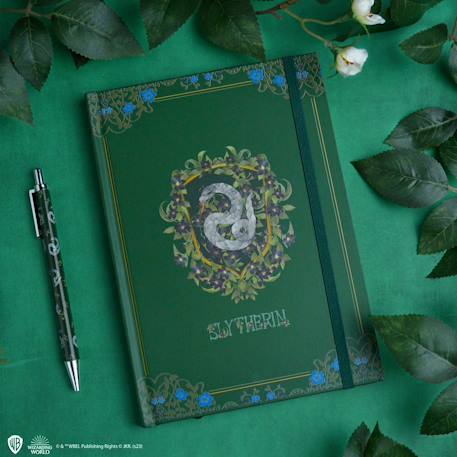 Set carnet et stylo deluxe monde magique de serpentard - harry potter Vert 2 - vertbaudet enfant 