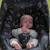 Housse siège-auto cosy universelle romantic leaves Beige+Noir 9 - vertbaudet enfant 