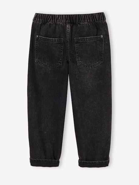 Jean loose morphologie medium double stone+noir 15 - vertbaudet enfant 