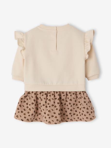 Robe bébé fille manches longues vanille 2 - vertbaudet enfant 