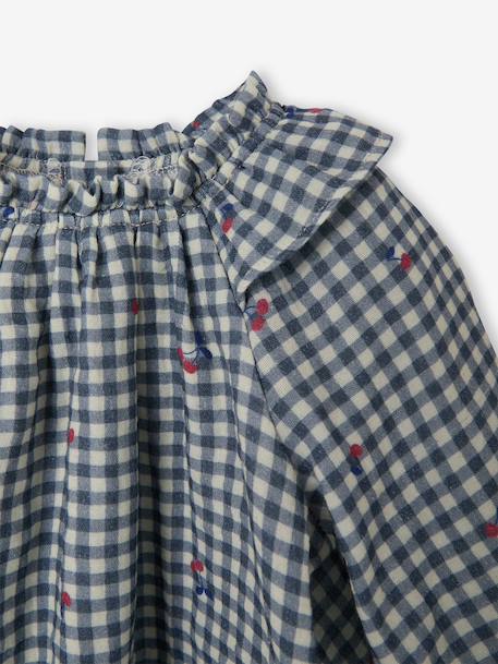 Blouse bébé fille vichy bleu grisé 3 - vertbaudet enfant 