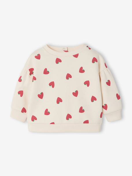 Sweat bébé fille écru 1 - vertbaudet enfant 