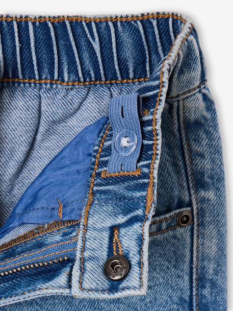 Jean loose morphologie medium double stone+noir 8 - vertbaudet enfant 