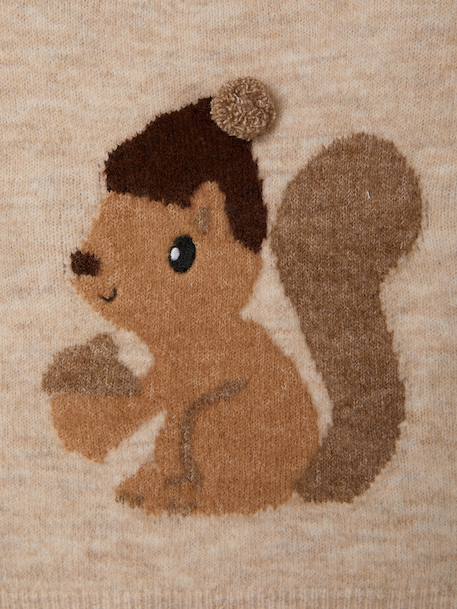 Pull bébé garçon manches longues beige chiné 3 - vertbaudet enfant 