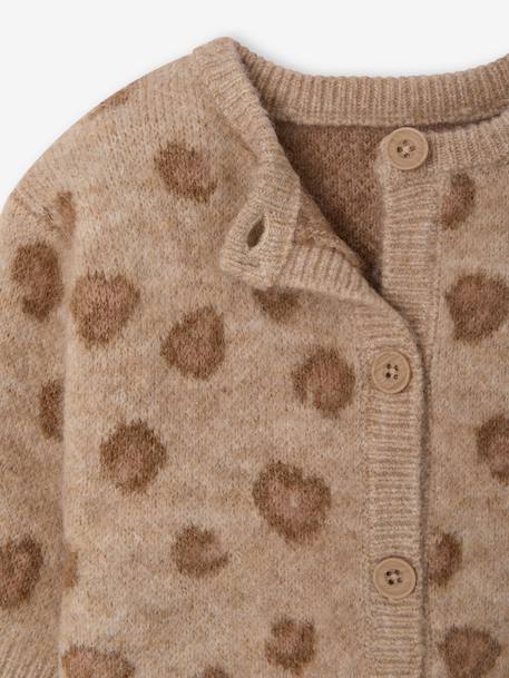 Gilet bébé fille boutonné beige chiné 3 - vertbaudet enfant 