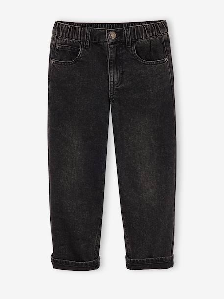 Jean loose morphologie medium double stone+noir 18 - vertbaudet enfant 