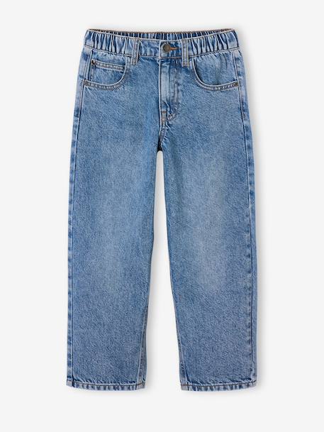 Jean loose morphologie medium double stone+noir 4 - vertbaudet enfant 