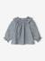 Blouse bébé fille vichy bleu grisé 1 - vertbaudet enfant 