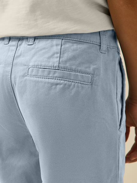 Bermuda chino garçon Bleu froid+Celadon+Ciel+Indigo+Menthe+Rouge+Sun 3 - vertbaudet enfant 