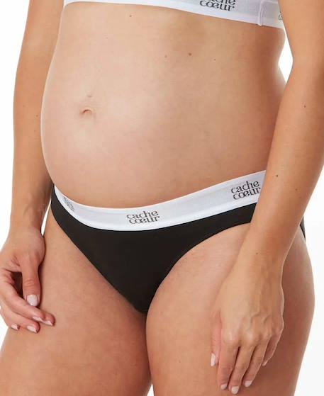 Culotte de grossesse taille basse life Blanc+Noir 7 - vertbaudet enfant 