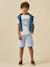 Bermuda chino garçon Bleu froid+Celadon+Ciel+Indigo+Menthe+Rouge+Sun 5 - vertbaudet enfant 