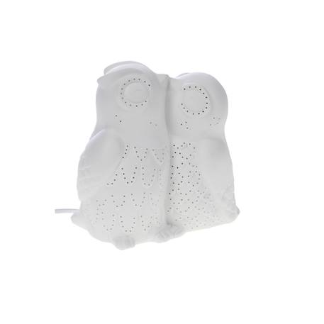 Lampe chouettes bisou Blanc 2 - vertbaudet enfant 