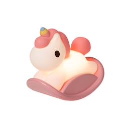Veilleuse licorne   et blanche en silicone - rechargeable  - vertbaudet enfant