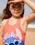 Maillot de bain avec imprimé stitch et bretelles croisées Corail 1 - vertbaudet enfant 