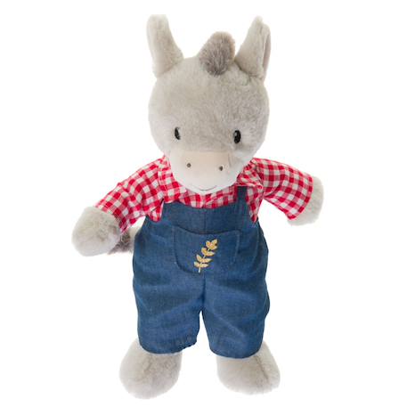 Peluche estéban le petit âne Gris 2 - vertbaudet enfant 