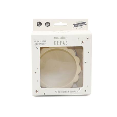 Mon coffret repas beige en silicone Beige 2 - vertbaudet enfant 