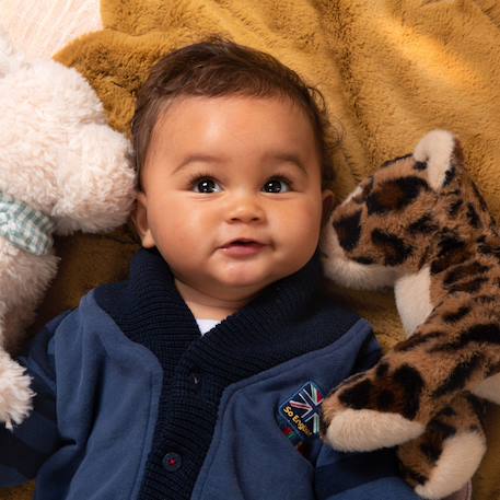 Peluche léonard le léopard Noir 3 - vertbaudet enfant 
