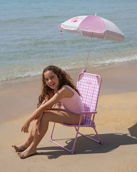 Chaise enfant pliable avec parasol upf50 Multicolore+Violet 8 - vertbaudet enfant 