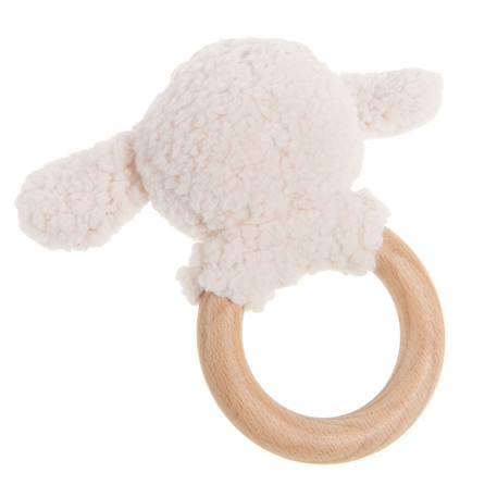 Hochet anneau louison le mouton Blanc 2 - vertbaudet enfant 