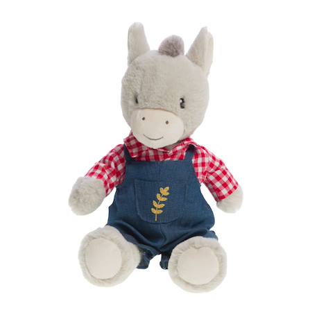 Peluche estéban le petit âne Gris 1 - vertbaudet enfant 
