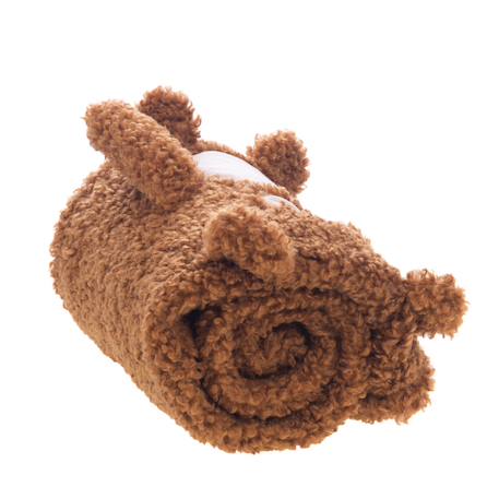 Plaid gaston l'ourson 005 Marron 4 - vertbaudet enfant 