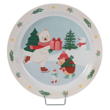 Coffret déjeuner 5  hiver patinoire Bleu 2 - vertbaudet enfant 