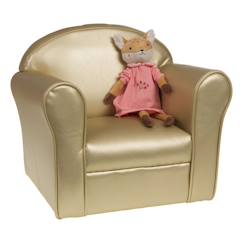 Chambre et rangement-Fauteuil club enfant doré