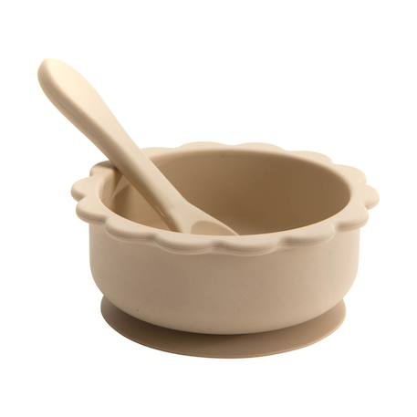 Mon coffret repas beige en silicone Beige 3 - vertbaudet enfant 