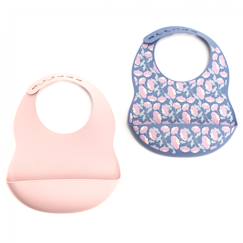 Puériculture-Repas-Lot de 2 bavoir gingko