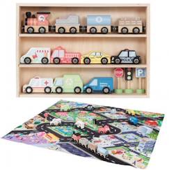 Jouet-Set de véhicules avec tapis