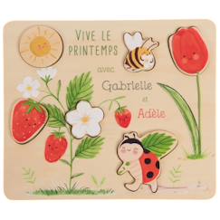 Jouet-Jeux éducatifs-Puzzles-Puzzle adèle la coccinelle