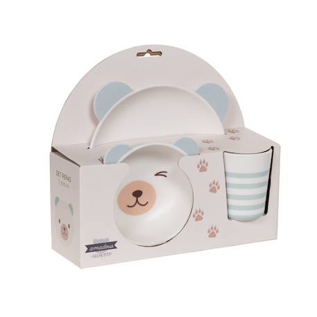 Coffret déjeuner   ours Blanc 2 - vertbaudet enfant 