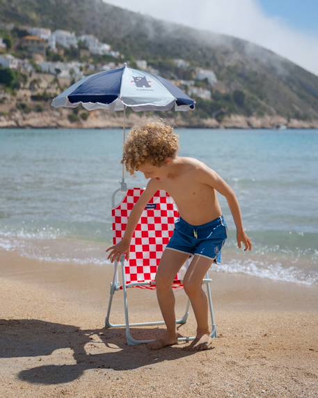 Chaise enfant pliable avec parasol upf50 Multicolore+Violet 5 - vertbaudet enfant 