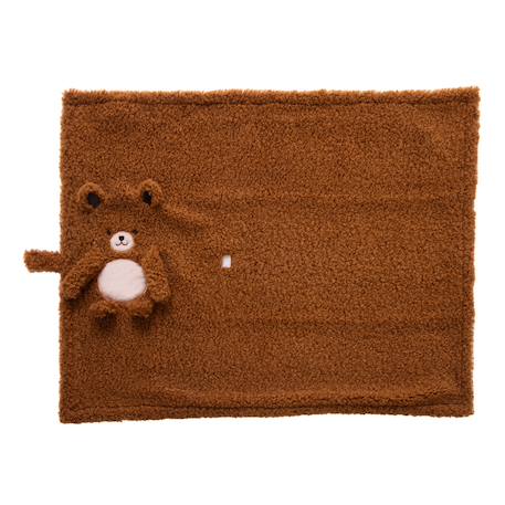Plaid gaston l'ourson 005 Marron 2 - vertbaudet enfant 